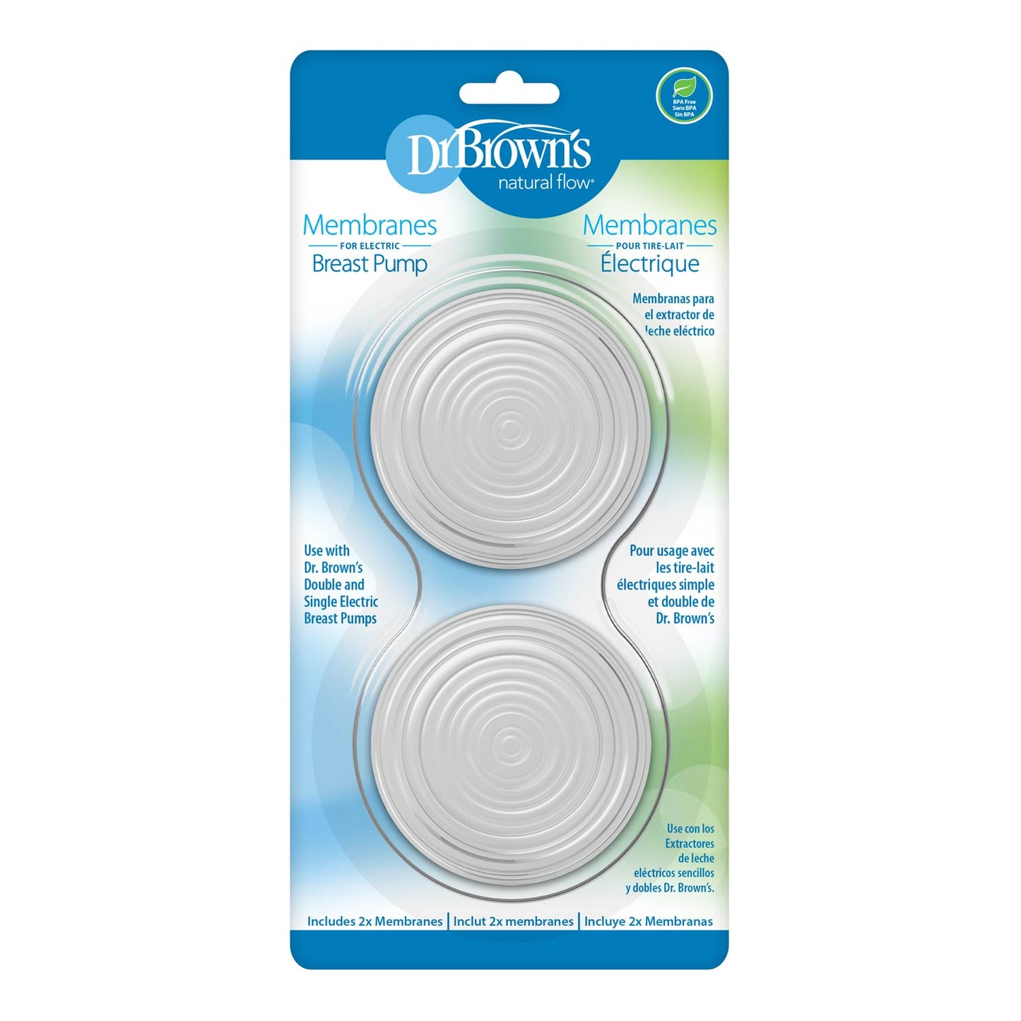 Dr. Brown's™ Membranes for Customflow™ Double Electric Breast Pump or Manual Pump