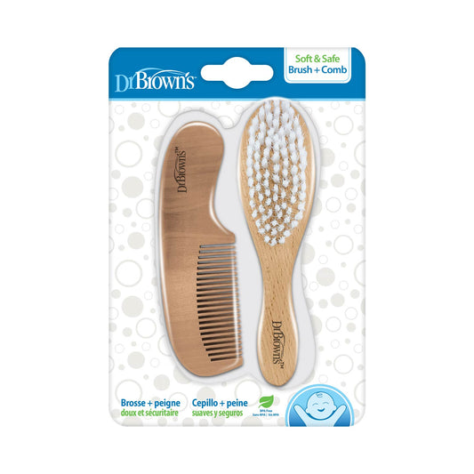 Dr. Brown's Soft and Safe Baby Brush + Comb