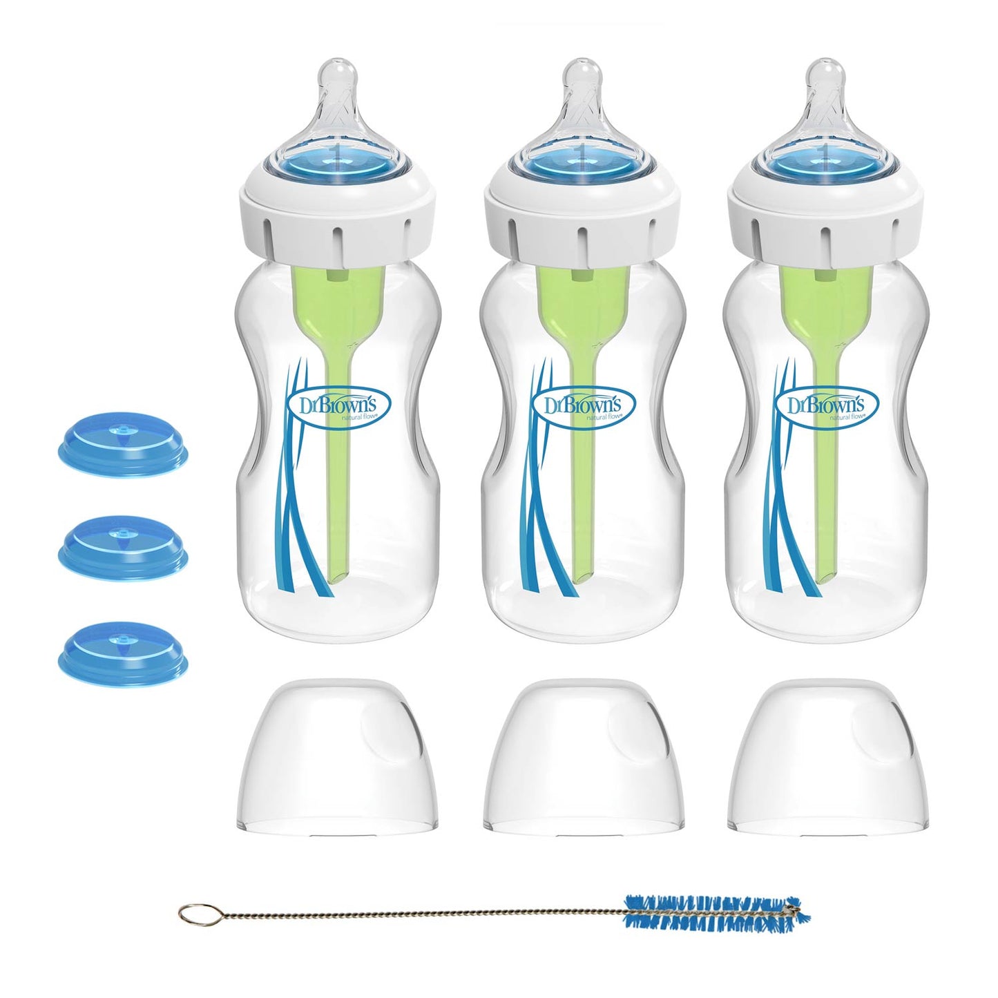 Wide-Neck Specialty Feeding System Bottle/Level 1, 3-Pack, 9oz/270 mL