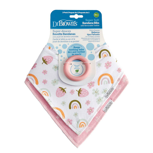 Dr. Brown's™ Bandana Bibs with Removable Teether