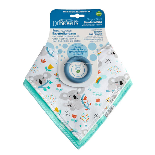 Dr. Brown's™ Bandana Bibs with Removable Teether