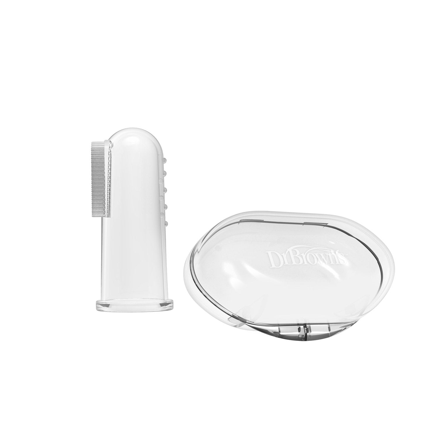 Dr. Brown's Silicone Finger Toothbrush and Storage Case, 1-Pack