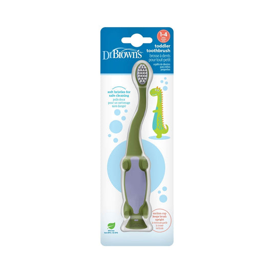 Dr. Brown's Toddler Toothbrush, Dinosaur, 1-Pack