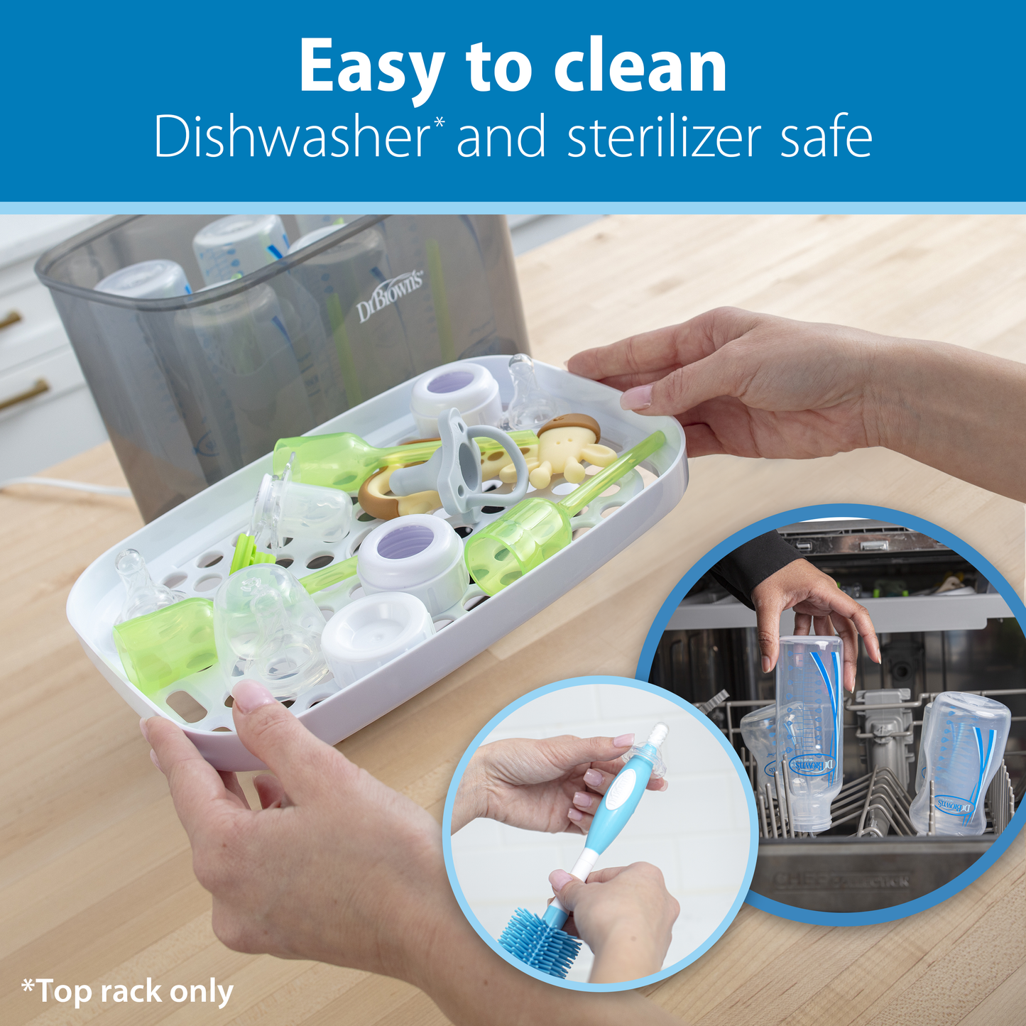 Dr. Brown's Natural Flow Narrow Baby Bottle Silicone Nipple, Level T, 6-Pack