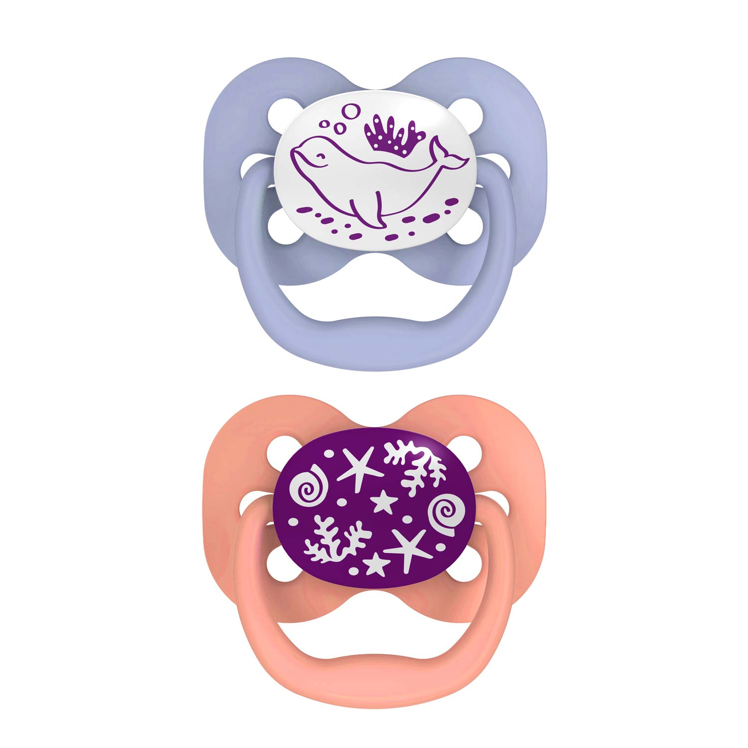 Dr. Brown's™ Advantage™ Glow-in-the-Dark Pacifiers, Ages 0-6 months, 2 Count