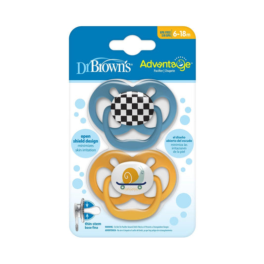 Dr. Brown’s™ Advantage™ Pacifiers, Ages 6-18 months, 2 count
