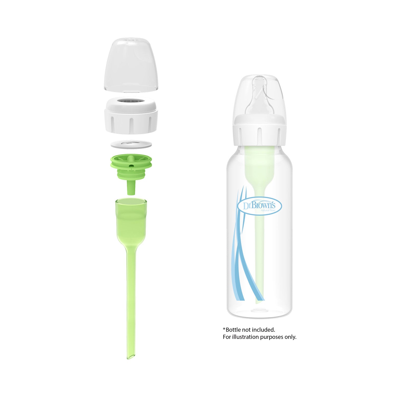 Dr. Brown's Natural Flow Options+ Narrow Baby Bottle Conversion Kit - 8oz/250mL