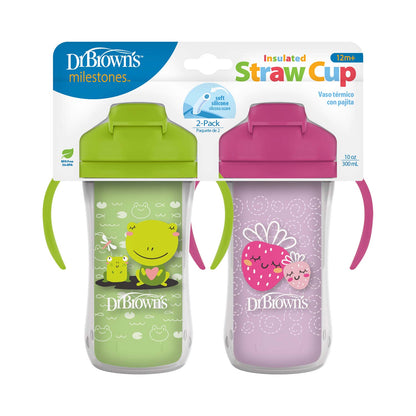 Dr. Brown's® Milestones™ Insulated Straw Cup, 2-Pack