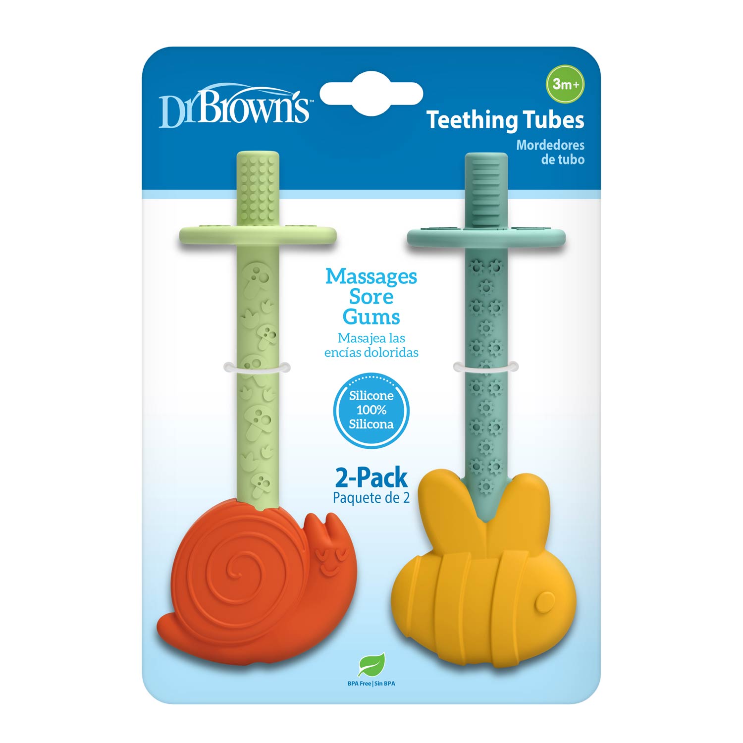Dr. Brown's™ Teething Tubes – Bee & Snail
