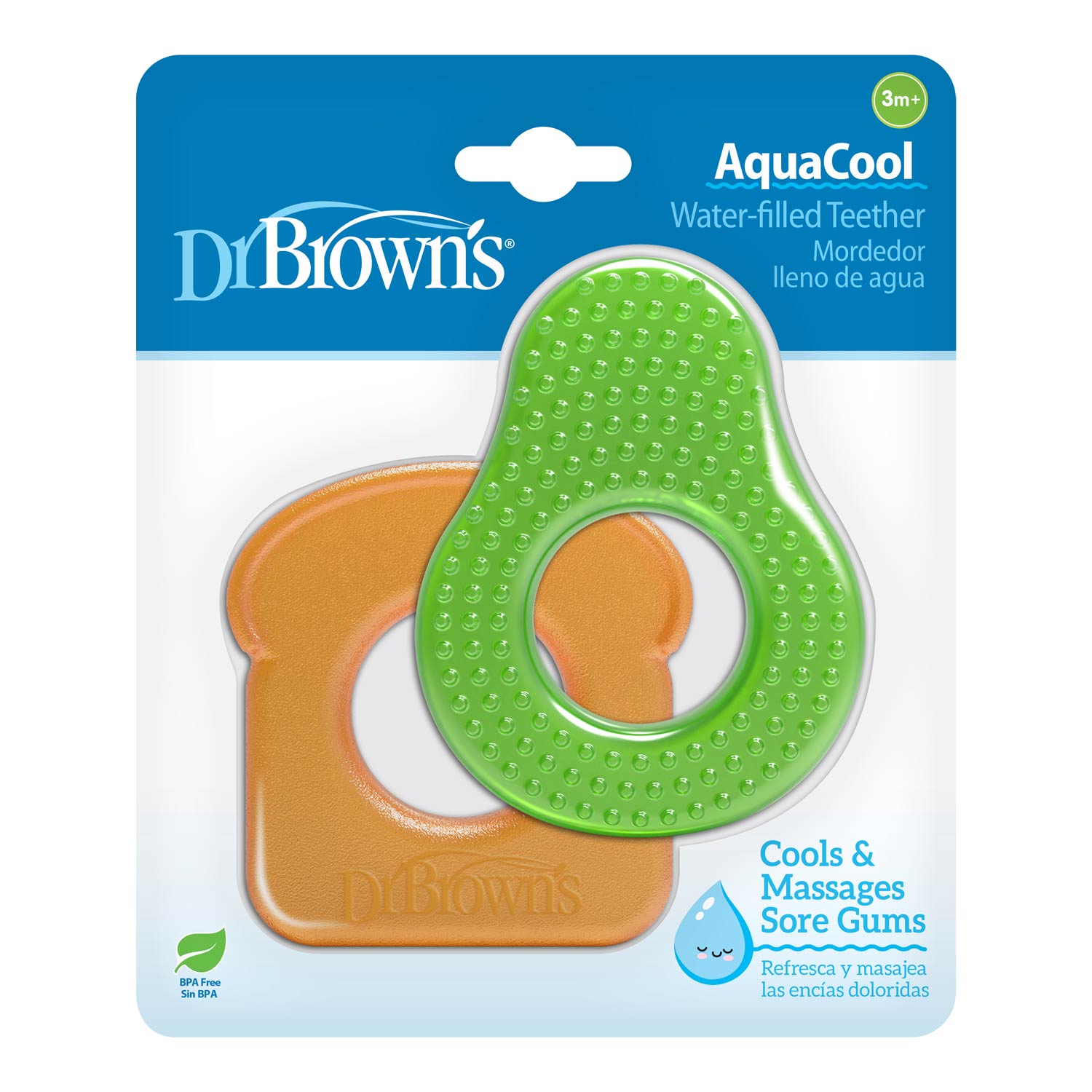 Dr. Brown's® AquaCool Water-Filled Teether – Avocado Toast