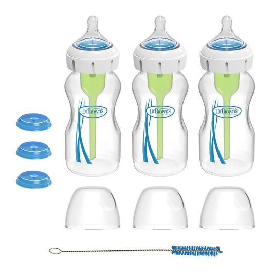 Wide-Neck Specialty Feeding System Bottle/Level 1, 3-Pack, 9oz/270 mL