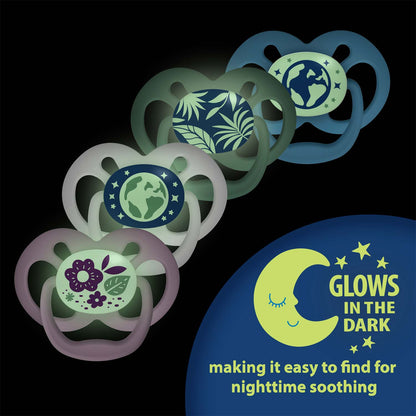 Dr. Brown's™ Advantage™ Glow-in-the-Dark Pacifiers, Ages 6-18 months, 2 Count