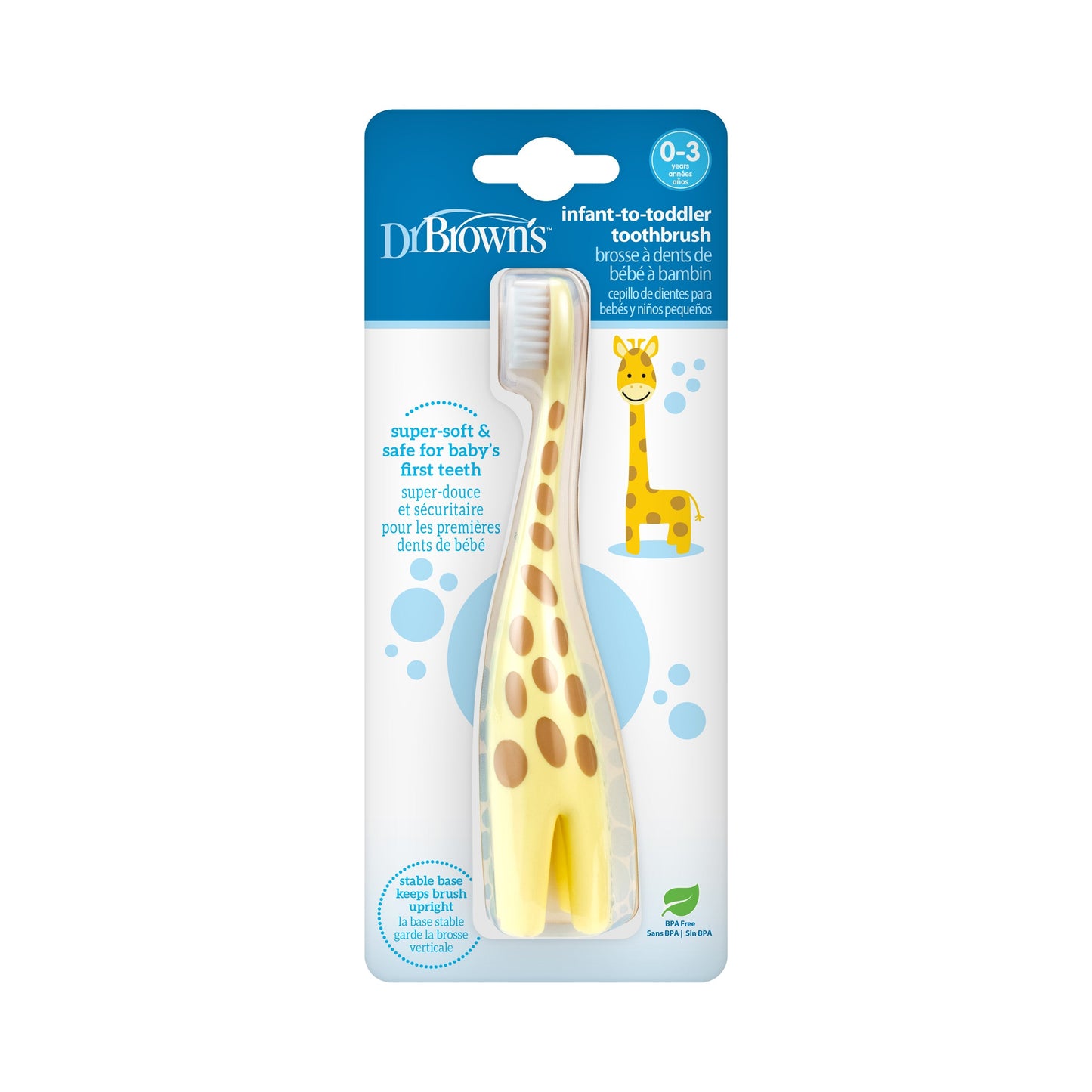 Dr. Brown's Infant-to-Toddler Toothbrush, Giraffe, 1-Pack