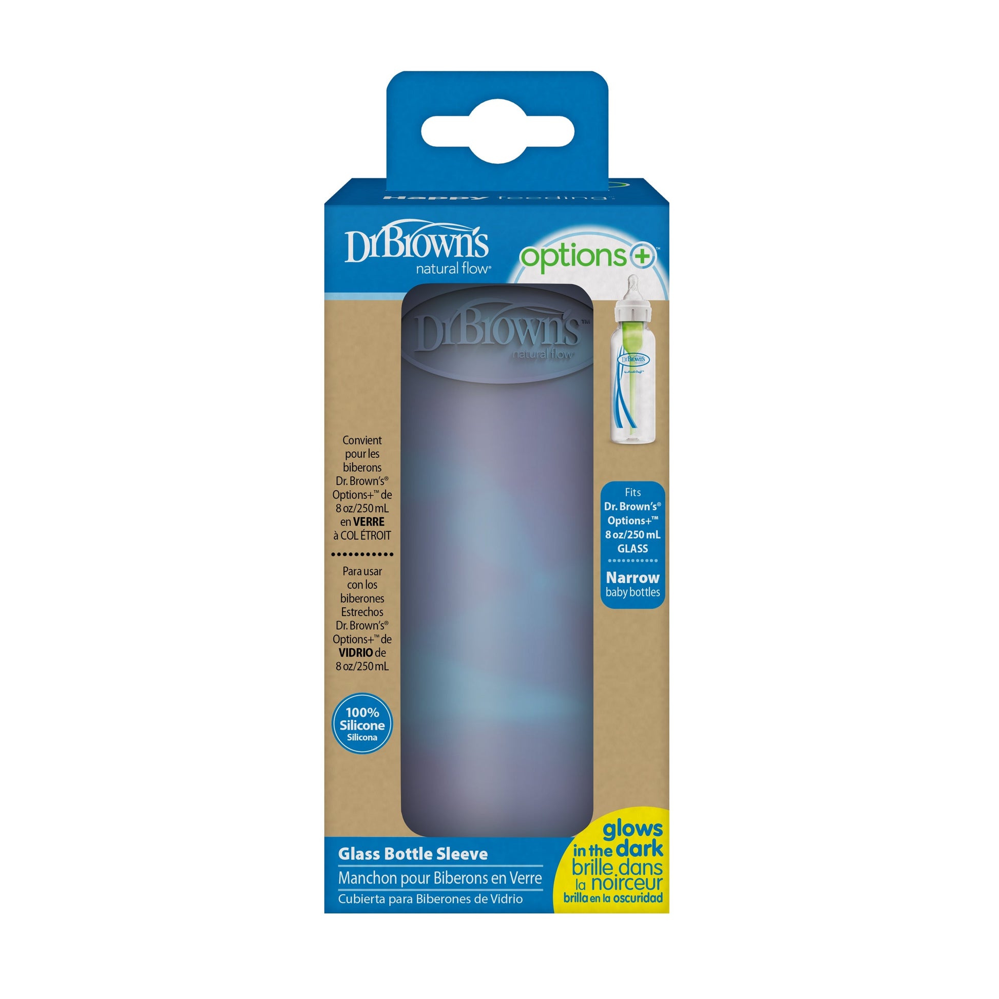 Dr. Brown’s Natural Flow® Options+™ Narrow Glass Bottle Silicone Sleeves