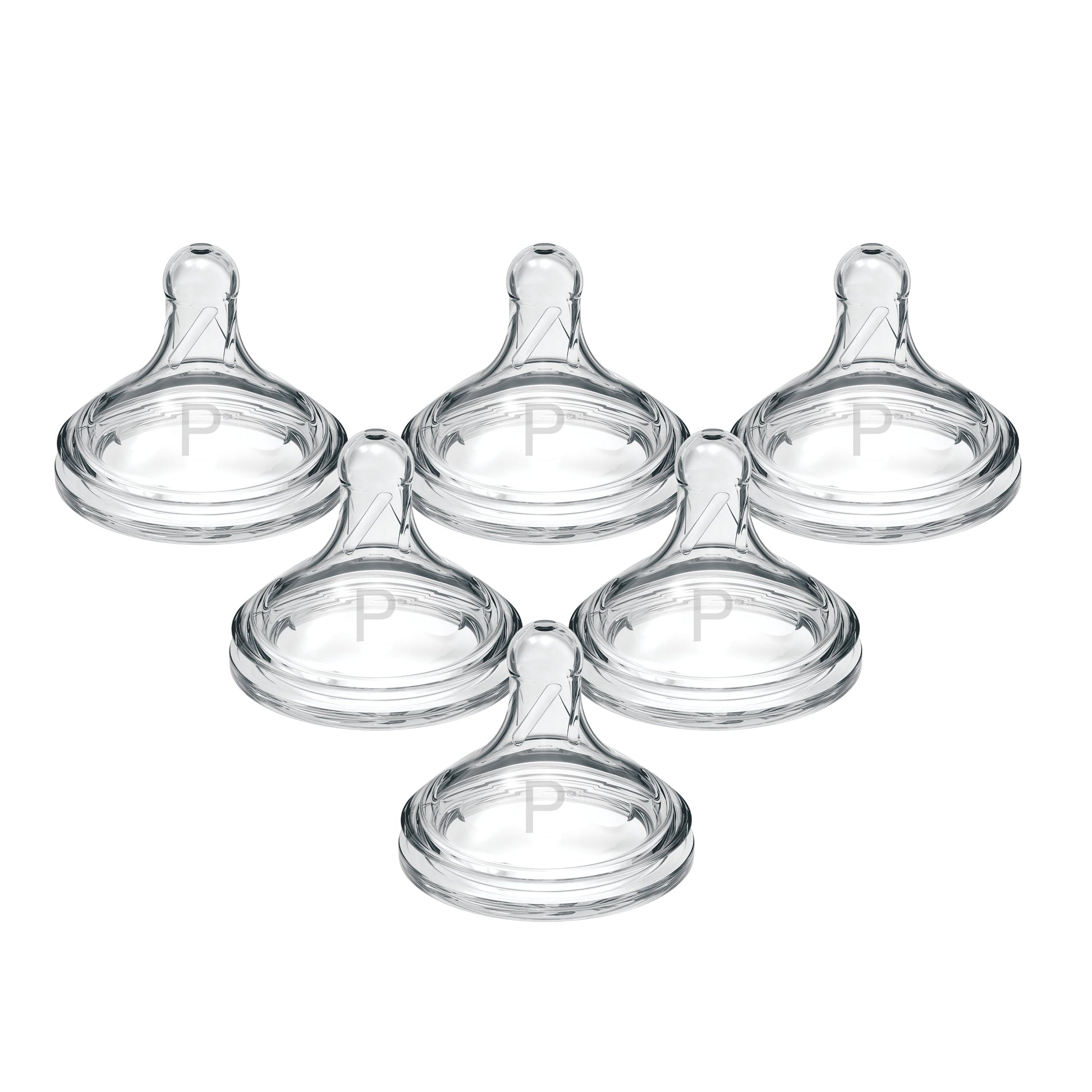 Dr. Brown's Natural Flow Wide-Neck Baby Bottle Silicone Nipple, Level Preemie, 6-Pack