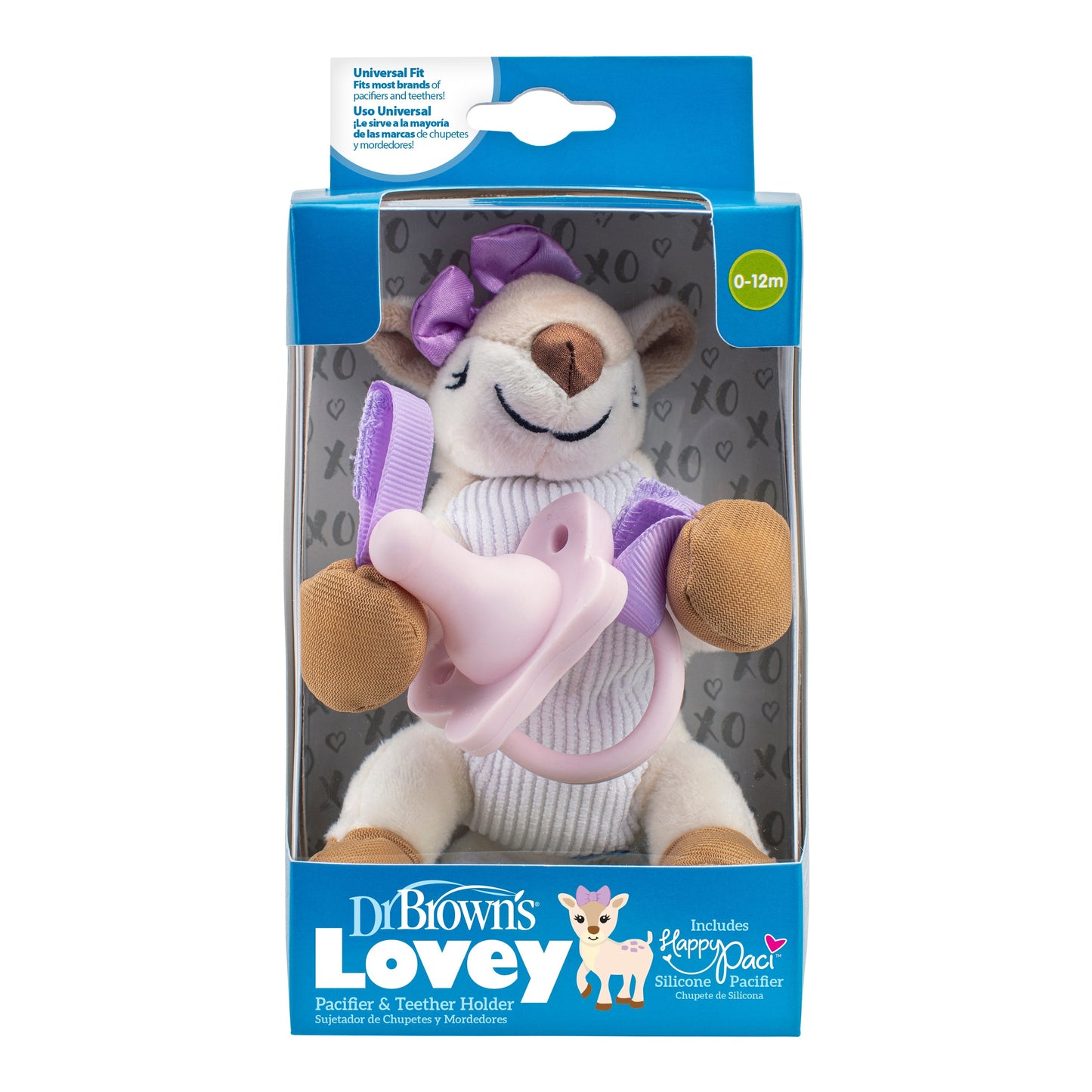 Dr. Brown’s® Lovey Pacifier and Teether Holder, Deer