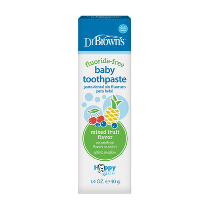 Dr. Brown's™ Fluoride-Free Baby Toothpaste [Mixed Fruit] 1.4oz/40g, 1-Pack