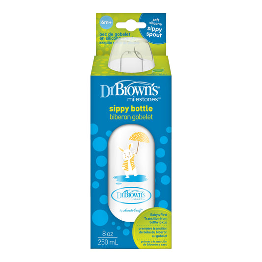 Dr. Brown's® Milestones™ Narrow Sippy Bottle, 8oz/250mL, 6m+