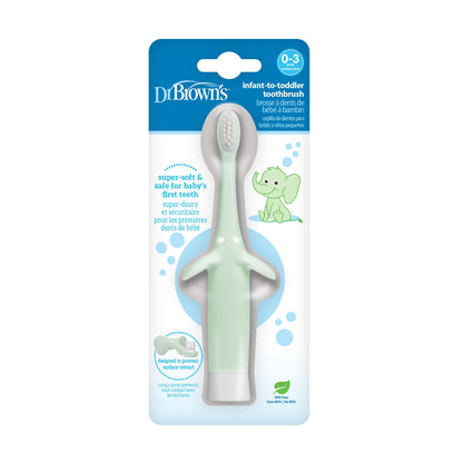 Dr. Brown's Infant-to-Toddler Toothbrush, Elephant, 1-Pack