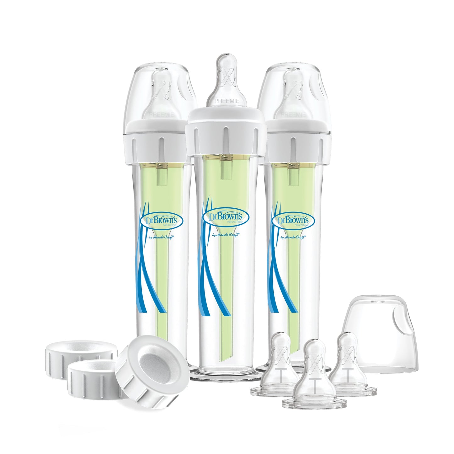 Dr. Brown's Accufeed Baby Bottle System with Preemie Nipple, 60cc, 3Count