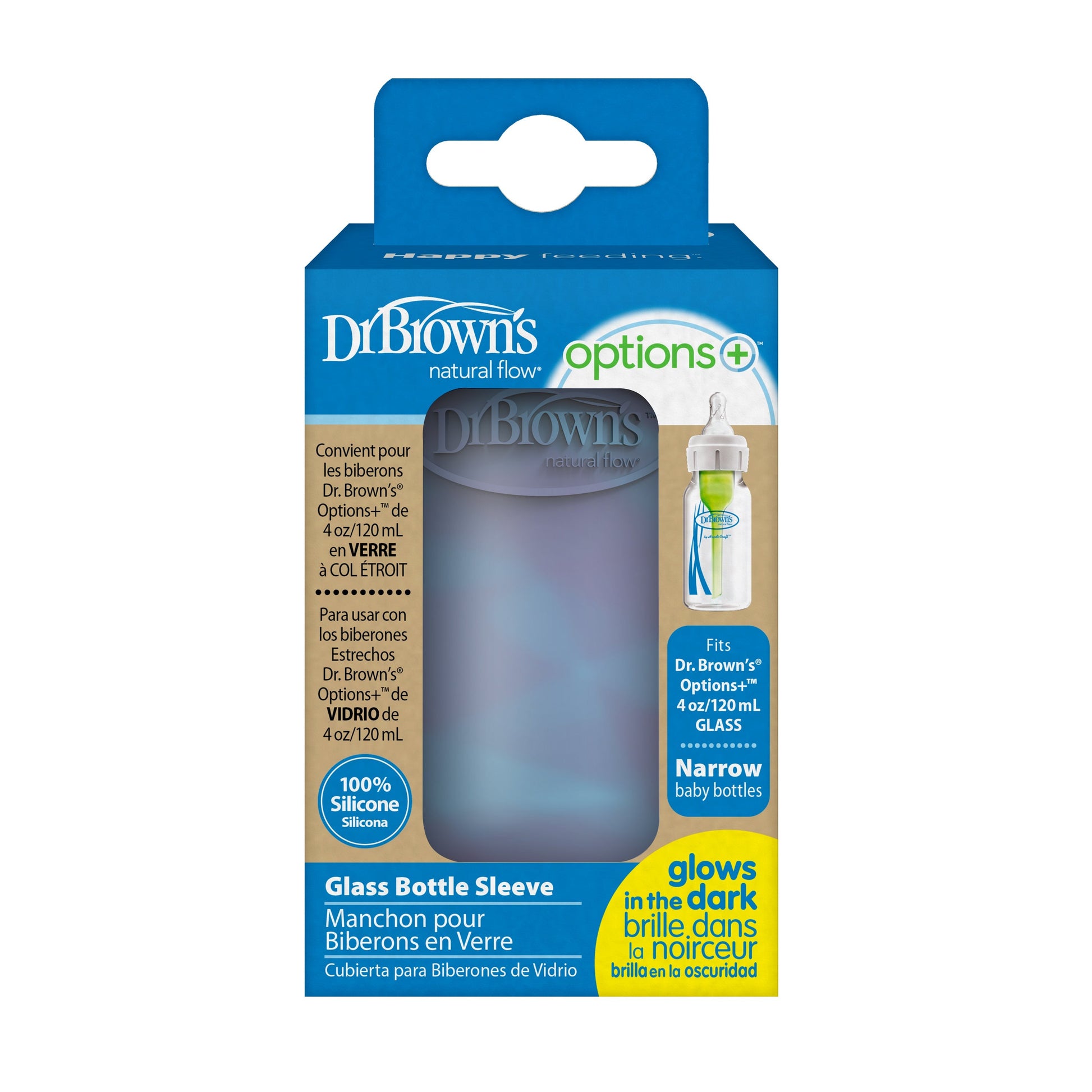 Dr. Brown’s Natural Flow® Options+™ Narrow Glass Bottle Silicone Sleeves