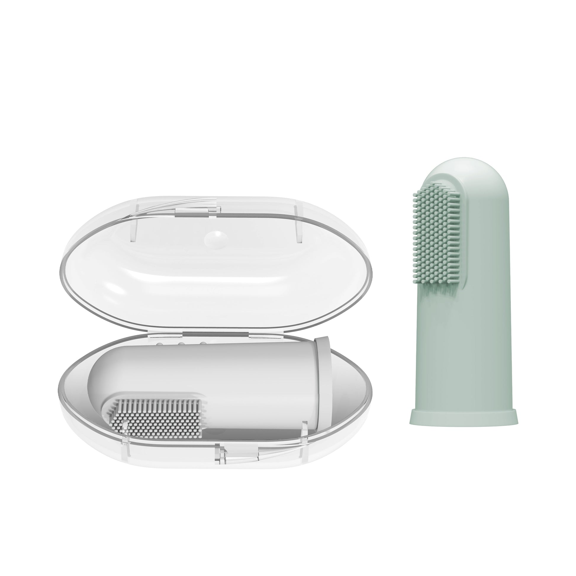 Dr. Brown's Silicone Finger Toothbrush and Storage Case, 2-Pack