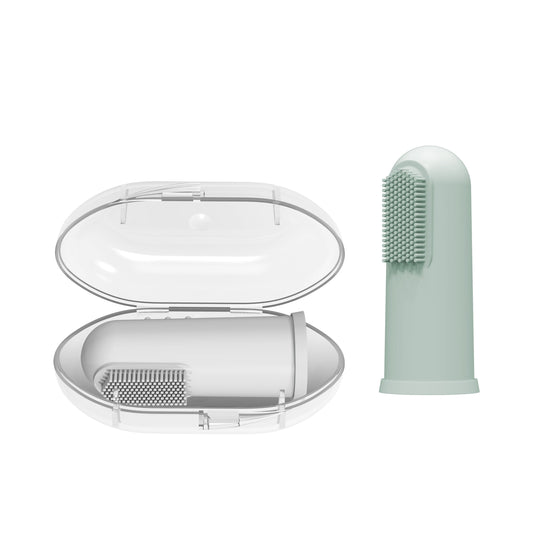Dr. Brown's Silicone Finger Toothbrush and Storage Case, 2-Pack