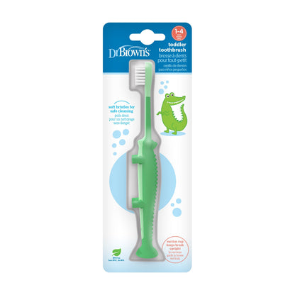 Dr. Brown's Toddler Toothbrush, Crocodile, 1-Pack