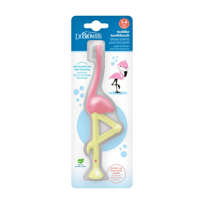 Dr. Brown's Toddler Toothbrush, Flamingo, 1-Pack